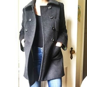 J Crew Pea Coat 100% Wool